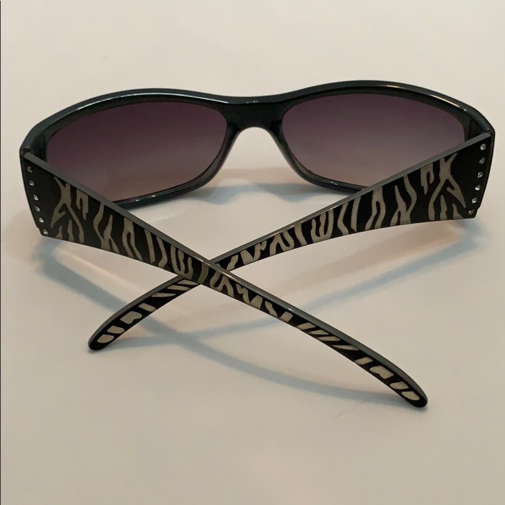 Zebra Print Sunglasses Womens Rhinestones